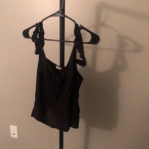 Hollister black lace tank top